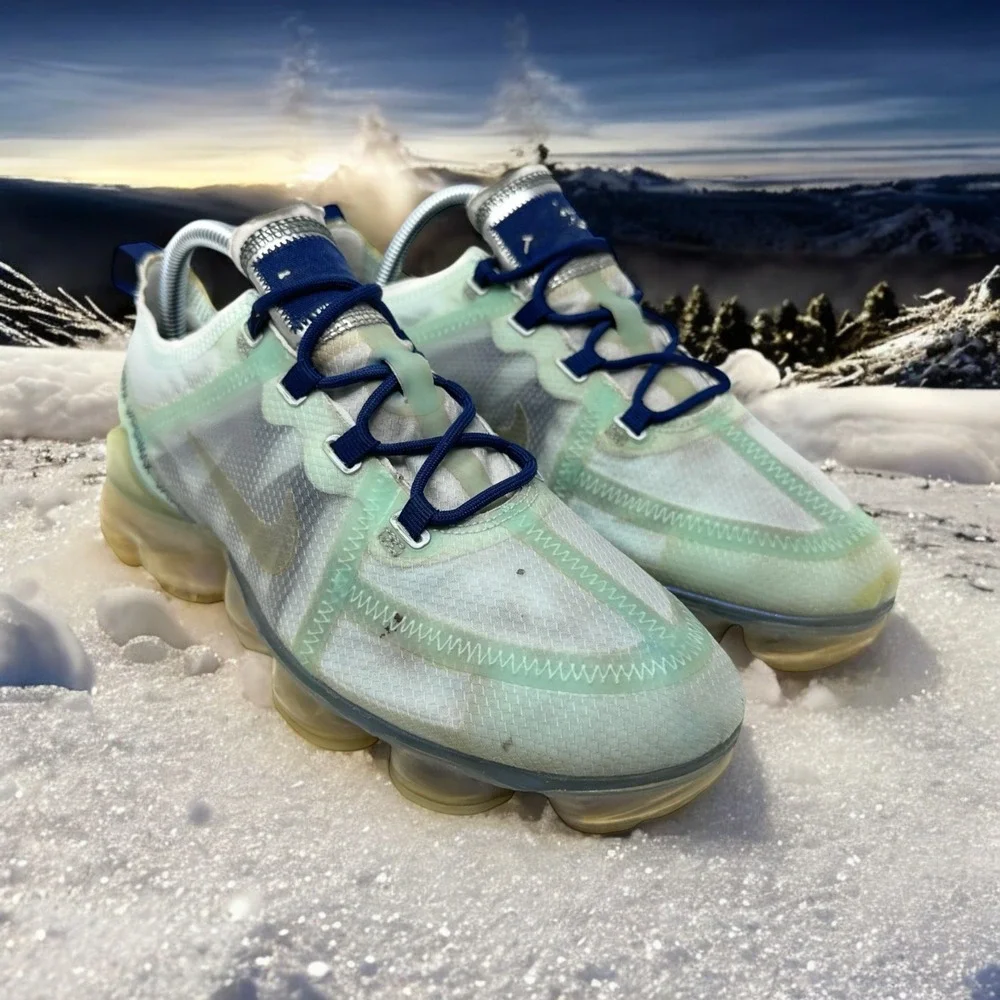 Women's Nike Air VaporMax 2019 Teal Tint Navy Accents AR6632-300 Size‎ 9